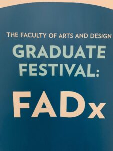 exhibition title poster: FADx 2020