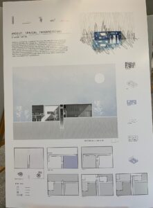 students assignment poster presentation for built environment course