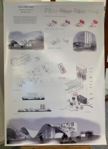 students assignment poster presentation for built environment course
