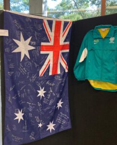 Australian flag signed by the 2000 Australian Paralympics team