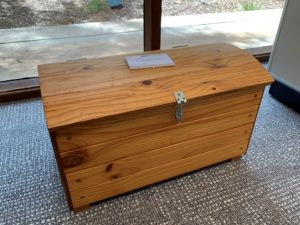 Wooden chest created by year 8 Steiner students